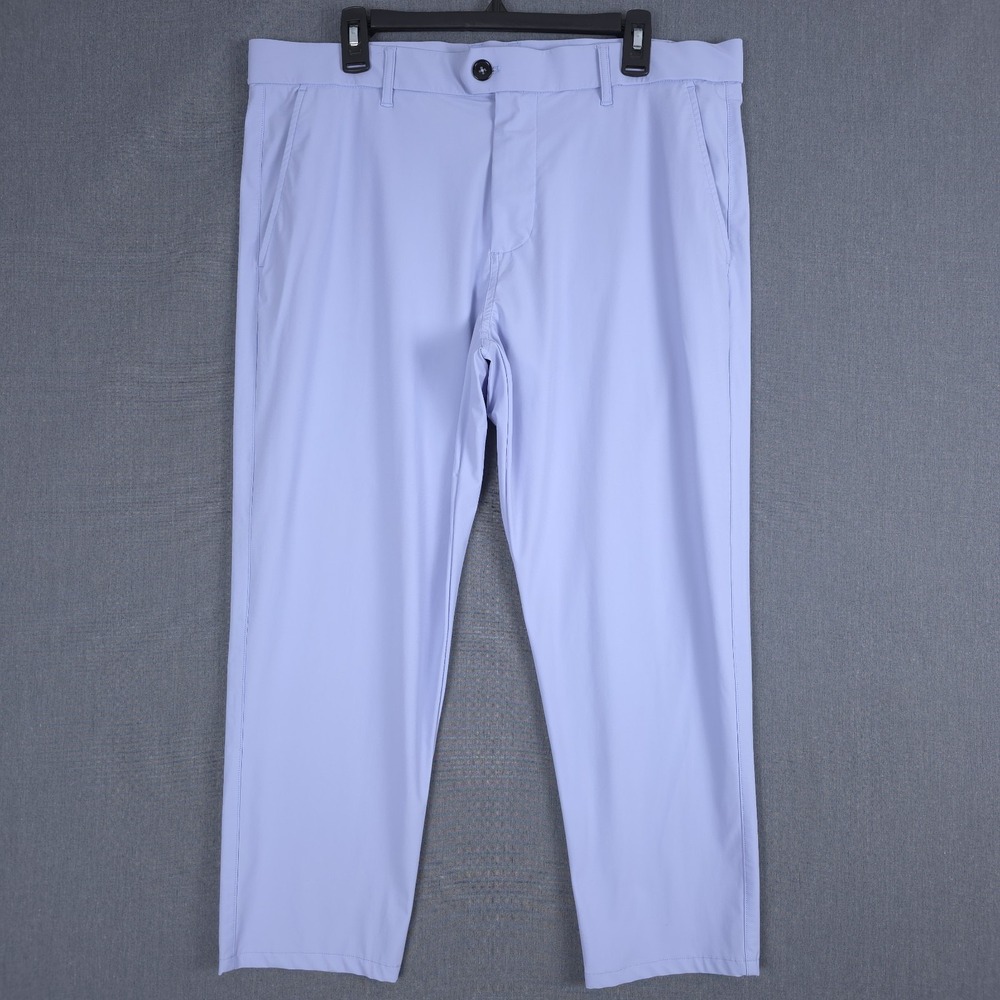 Greyson Montauk Performance Trousers Mens 36x32 (Fits 37x25) Delphinium Chinos